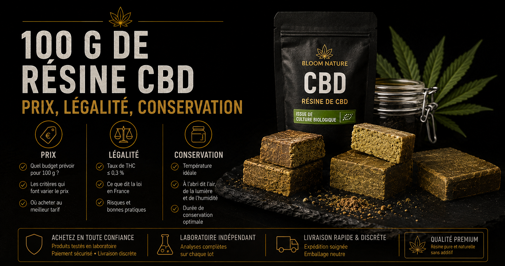 100 gr resine cbd