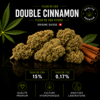 Double Cinnamon fleur CBD Hydroponique