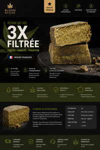 Résine CBD 3X filtrée